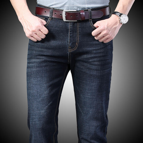 Image of Jean Homme Men Jeans Skinny Slim Fit Black Blue Denim Spijkerbroeken Heren Biker Stretch Pants Trousers Casual Distressed