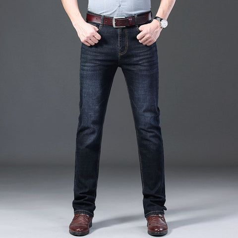 Image of Jean Homme Men Jeans Skinny Slim Fit Black Blue Denim Spijkerbroeken Heren Biker Stretch Pants Trousers Casual Distressed