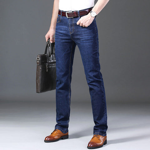 Image of Jean Homme Men Jeans Skinny Slim Fit Black Blue Denim Spijkerbroeken Heren Biker Stretch Pants Trousers Casual Distressed