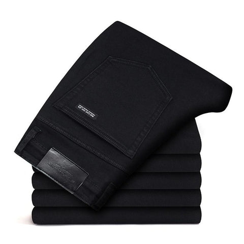 Image of Men  Classic Jeans Jean Homme Pantalones Hombre Men  Mannen Soft Black Biker Masculino Denim Overalls Mens Pants